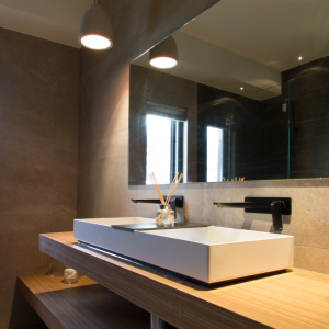 Bathroom Renovations Perth - Renovation Company - VIP Bathrooms - Contemporary Above Counter Double Sink